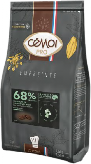 Empreinte 68% cacao chocolat noir professionnel cemoi Côte d'Ivoire